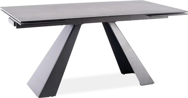 Stół rozkładany SALVADORE CERAMIC 180(260)x90 szary mat anthracite