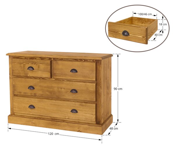 Komoda drewniana Charlotte 1