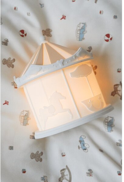 Dziecięca lampka nocna w kolorze kości słoniowej Carousel Off-White – Cam Cam Copenhagen