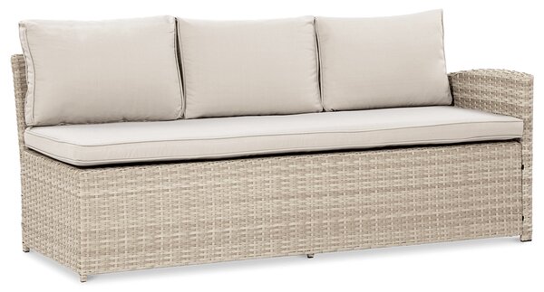 Narożnik technorattanowy SALO + PUFY Beige