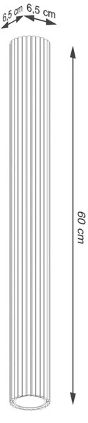 Loftowy złoty splot sufitowy 60cm - D295 D7-S81