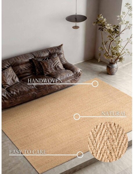 Dywan z juty tkany ręcznie w jasnym naturalnym kolorze 160x230 cm Mirabelle – Villeroy&Boch