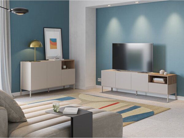 Kremowa komoda 140x80 cm Cailin – Marckeric