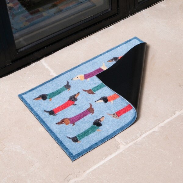 Tekstylna wycieraczka 40x60 cm Dachshund – Artsy Doormats