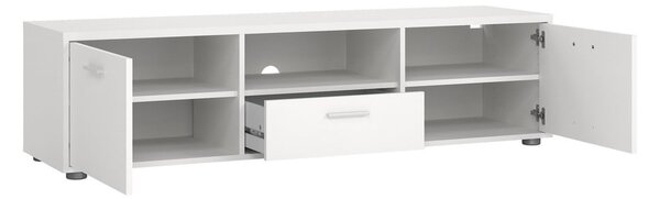 Biała szafka pod TV 147x38 cm Media – Tvilum
