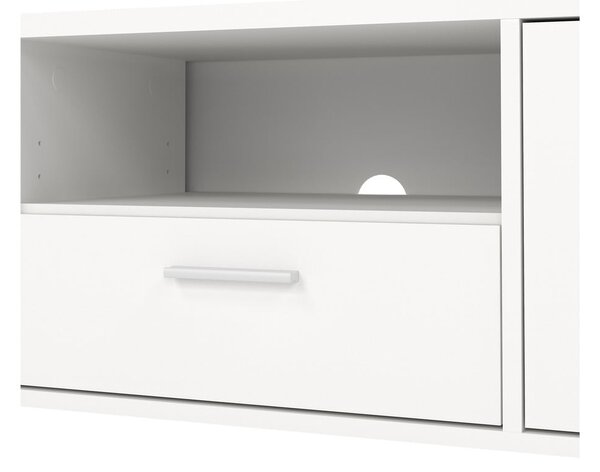 Biała szafka pod TV 147x38 cm Media – Tvilum