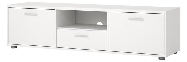 Biała szafka pod TV 147x38 cm Media – Tvilum