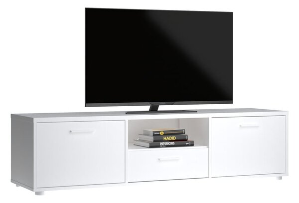 Biała szafka pod TV 147x38 cm Media – Tvilum