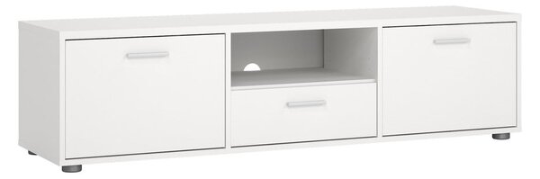 Biała szafka pod TV 147x38 cm Media – Tvilum
