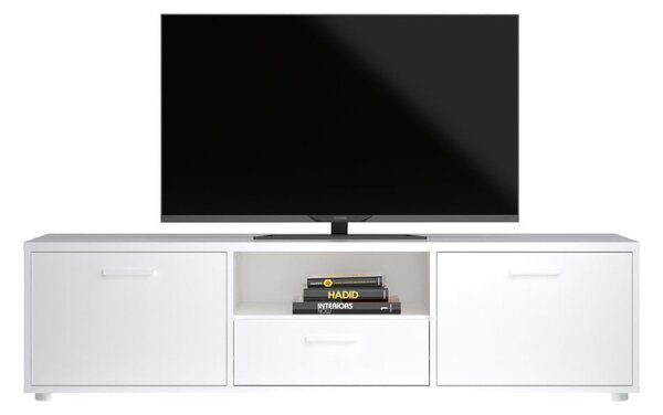Biała szafka pod TV 147x38 cm Media – Tvilum
