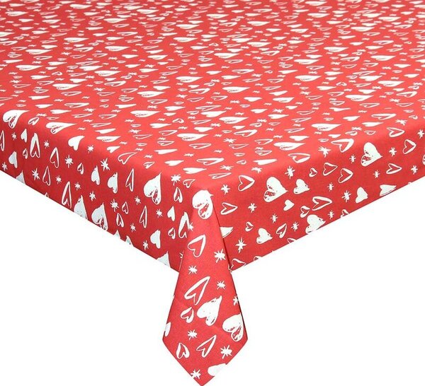 Obrus TOGNANA Amore 140 x 240 cm Czerwony