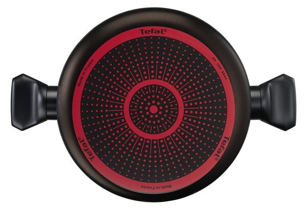 Patelnia aluminiowa z pokrywką ø 28 cm Simply Clean Red – Tefal