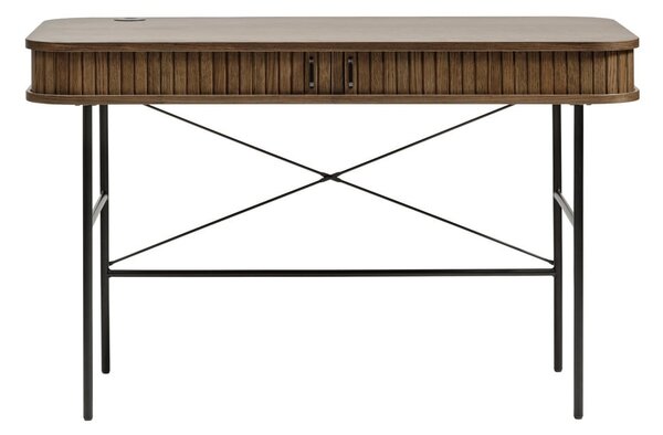 Biurko w dekorze dębu 60x120 cm Nola – Unique Furniture