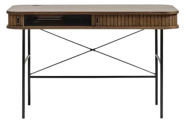 Biurko w dekorze dębu 60x120 cm Nola – Unique Furniture