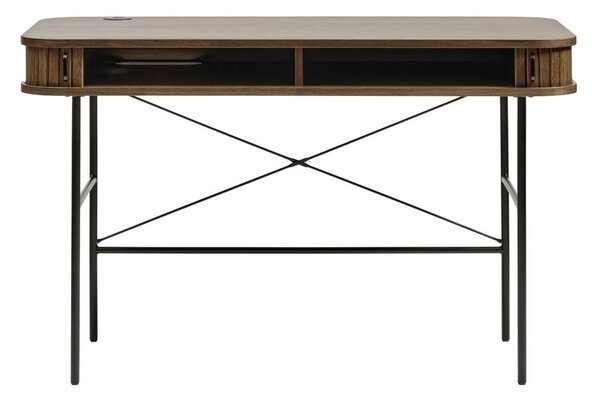 Biurko w dekorze dębu 60x120 cm Nola – Unique Furniture