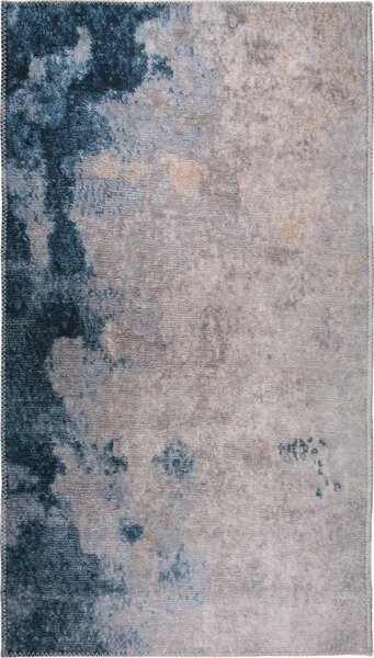 Niebiesko-kremowy chodnik odpowiedni do prania 200x80 cm – Vitaus