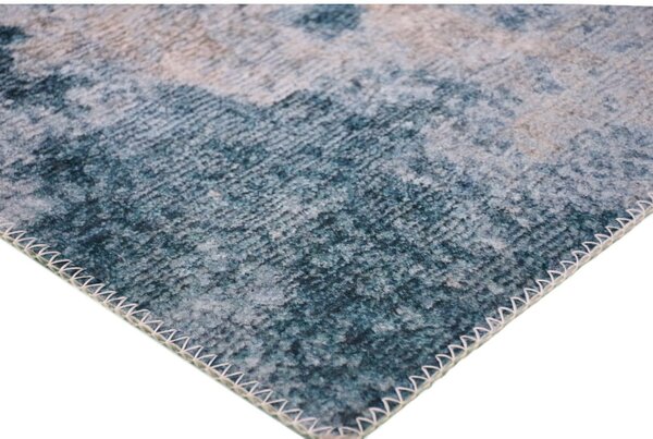 Niebiesko-kremowy chodnik odpowiedni do prania 200x80 cm – Vitaus