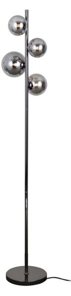 Lampa stojąca podłogowa glamour czarna perłowa dymione szklane kule 4xG9 20W do salonu sypialni CANELLO Italux