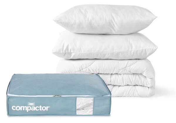 Plastikowy pojemnik próżniowy pod łóżko 65x45x15,5 cm Blue Edition – Compactor