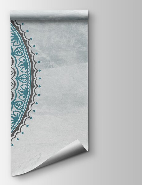 Fototapeta Niebiesko-szara mandala, Fototapety Faktury, Popularne Fototapety, u98495v2 - Tapeko.pl