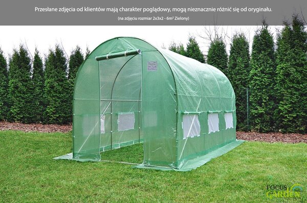 Tunel Foliowy 2x3x2 - 6m2 Zielony Cultivo