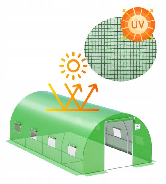 Tunel Foliowy 3x6x2 - 18m2 Zielony