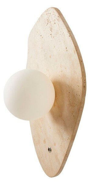 Beżowy kamienny kinkiet ø 10 cm Hilde – Opviq lights