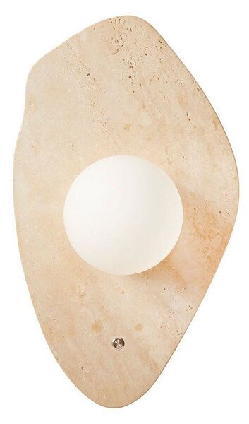 Beżowy kamienny kinkiet ø 10 cm Hilde – Opviq lights