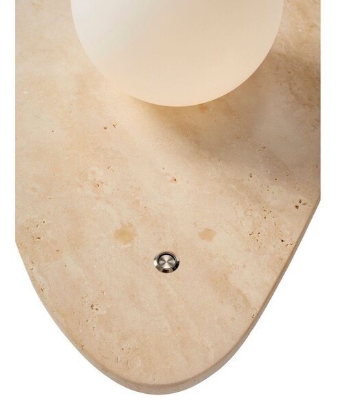Beżowy kamienny kinkiet ø 10 cm Hilde – Opviq lights