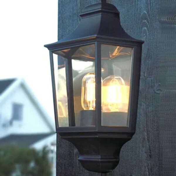 Glasgow Zewnętrzna Lampa Ścienna Czarna - Norlys