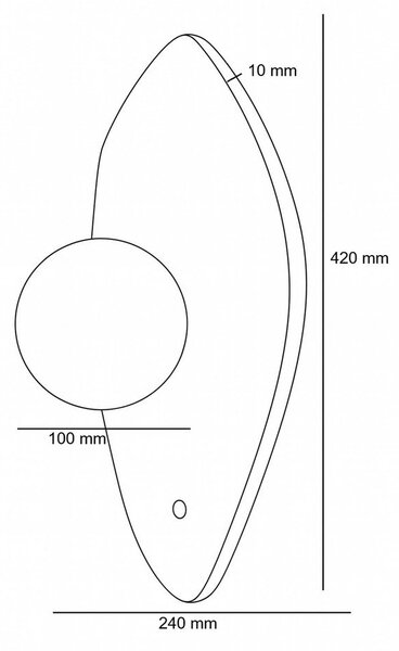 Beżowy kamienny kinkiet ø 10 cm Hilde – Opviq lights