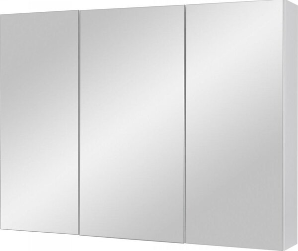 Szafka lustrzana łazienkowa IDA 80 cm biała połysk, nowoczesna, wisząca, z cichym domykaniem, samodzielny montaż, polski produkt