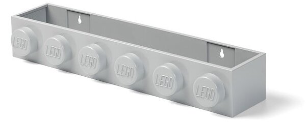 Dziecięca szara półka ścienna LEGO® Sleek