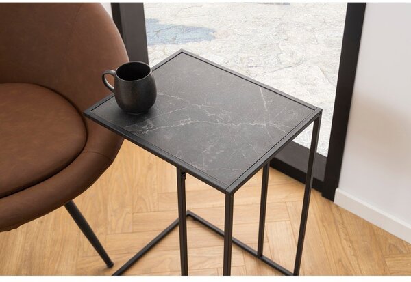 Stolik z blatem w dekorze marmuru 43x35 cm Infinity – Actona
