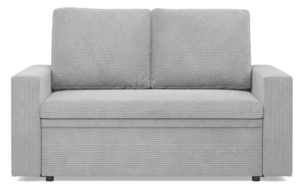 Sofa dwuosobowa, BLOM, sztruks, 148x87x90 cm, jasny szary | TYLETEGOTU