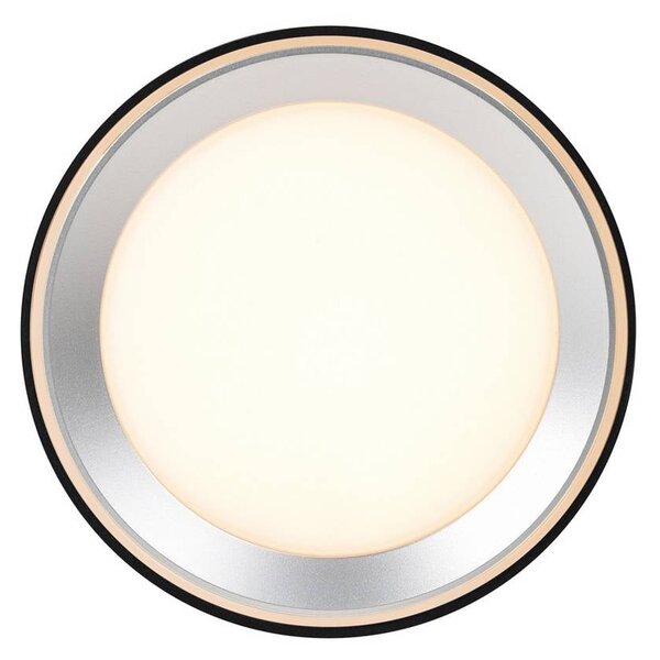 Nordlux Reflektor sufitowy LED Landon Smart, czarny, wysokość 14 cm możliwość ściemniania, czarny, salon / jadalnia, metal