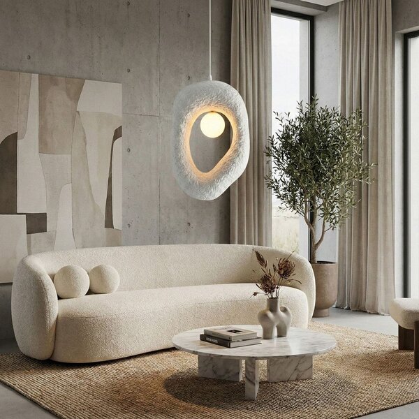 Biała metalowa lampa wisząca Lore – Opviq lights