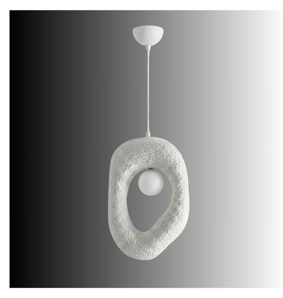Biała metalowa lampa wisząca Lore – Opviq lights