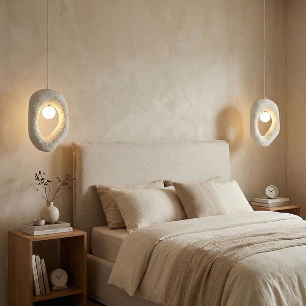 Biała metalowa lampa wisząca Lore – Opviq lights
