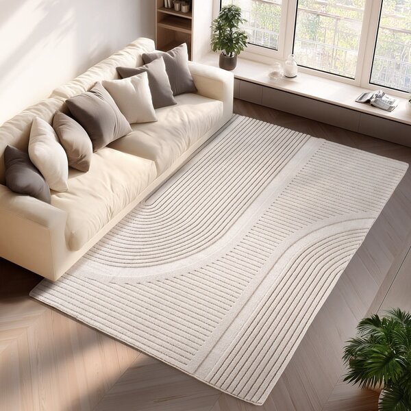 Kremowy dywan odpowiedni do prania 80x150 cm Pompei 1612 – Ayyildiz Carpets