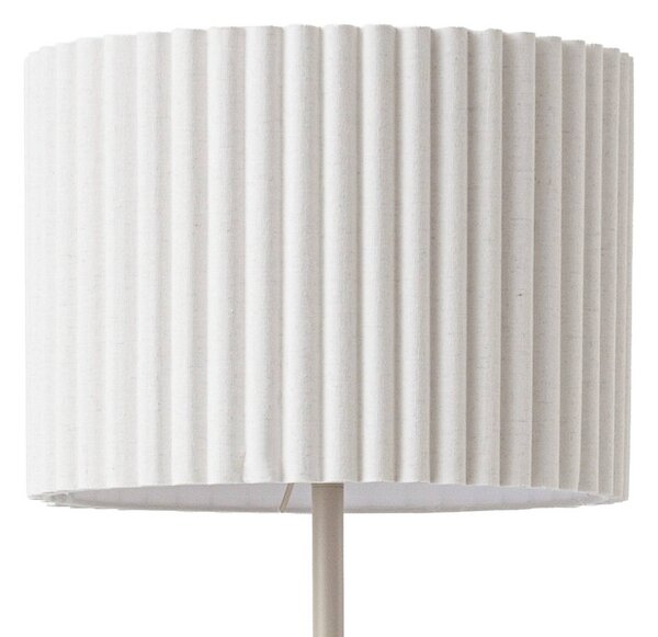Lampa stojąca Libbie Lindby, kremowy / amber, salon / jadalnia, tkanina / materiał / jedwab, skandynawski