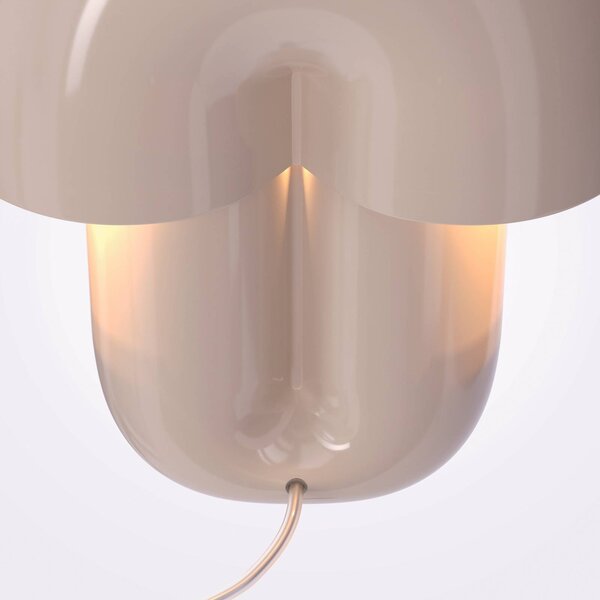 Maytoni Lampa stołowa LED Hope, możliwość ściemniania, kremowy / amber, salon / jadalnia, ceramika, skandynawski