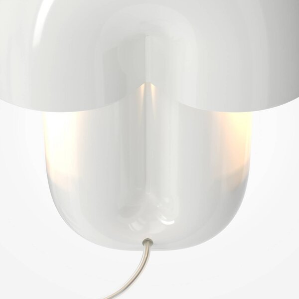 Maytoni Lampa stołowa LED Hope, możliwość ściemniania, biały / opal, salon / jadalnia, ceramika, skandynawski