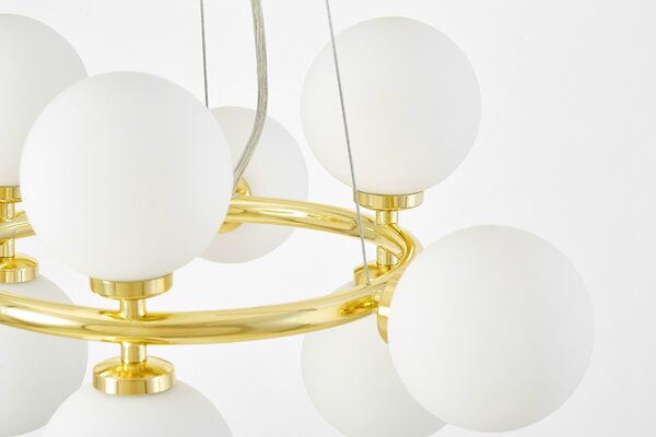 NOWOCZESNA LAMPA WISZĄCA KLASYCZNE ZŁOTO MARSIADA W9