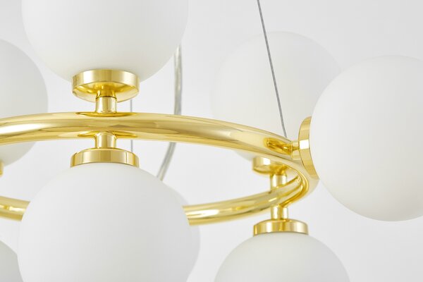 NOWOCZESNA LAMPA WISZĄCA KLASYCZNE ZŁOTO MARSIADA W9