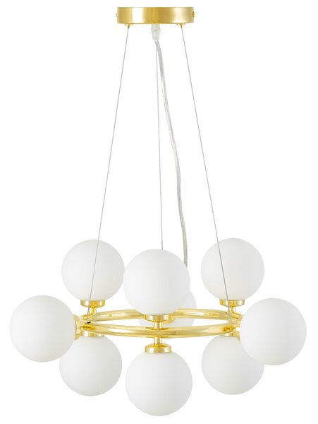 NOWOCZESNA LAMPA WISZĄCA KLASYCZNE ZŁOTO MARSIADA W9
