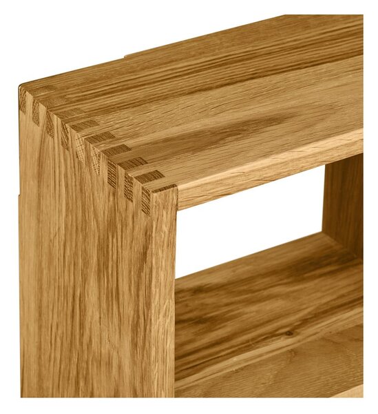 Wielopoziomowa półka z litego drewna dębowego w naturalnym kolorze 15 cm Townsville – House Nordic