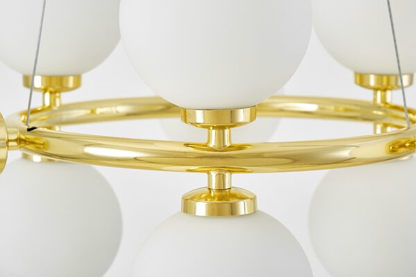 NOWOCZESNA LAMPA WISZĄCA KLASYCZNE ZŁOTO MARSIADA W9