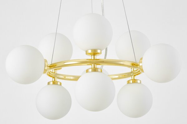 NOWOCZESNA LAMPA WISZĄCA KLASYCZNE ZŁOTO MARSIADA W9