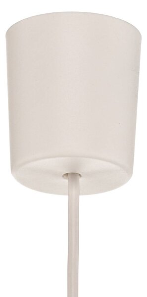 Lampa wisząca Linobianco TK Lighting, możliwość ściemniania, biały / opal, salon / jadalnia, tkanina / materiał / jedwab, nowoczesny